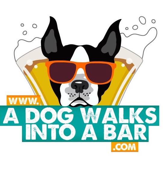 A dog walks into a bar logo